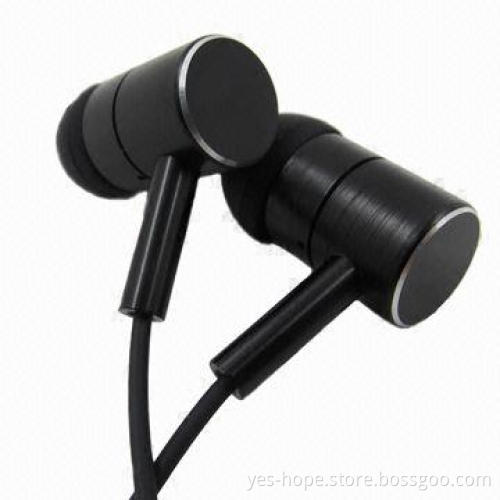 Brand new ear metal headphone with microphone